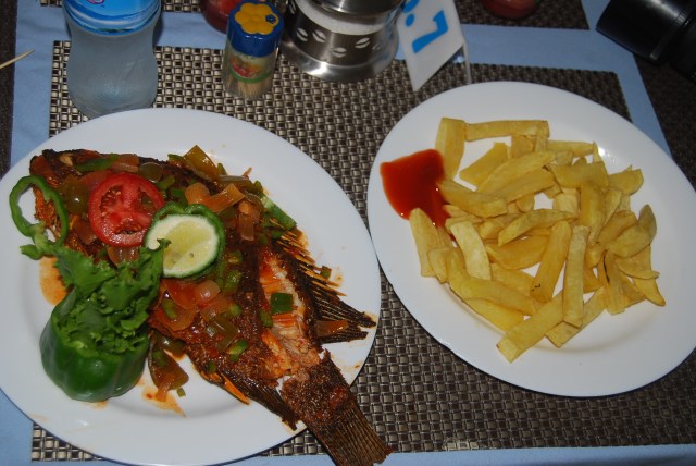 My first meal in Mwanza