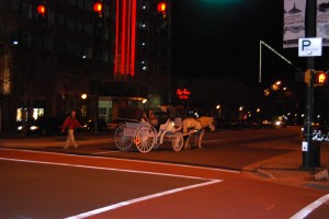 Horse Riders Down Broad Street