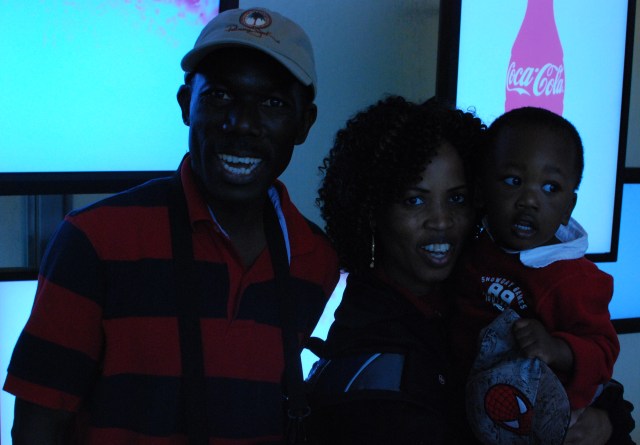 Mr and Mrs Josephat Mboyi and Jonathan